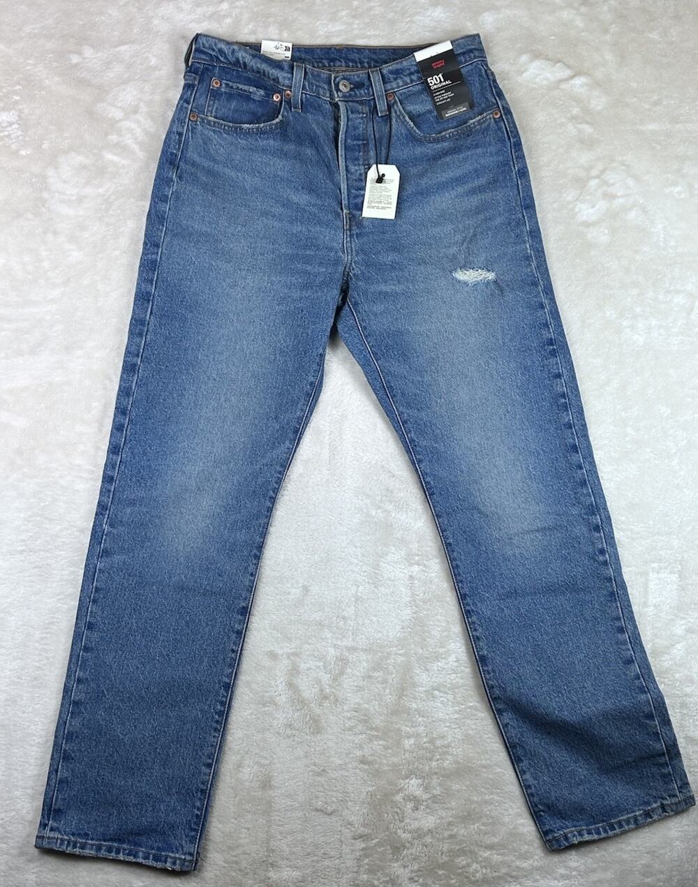 Levi's Premium 501 Jeans Women’s Sz 30x30 Blue Original High Rise Big E NWT